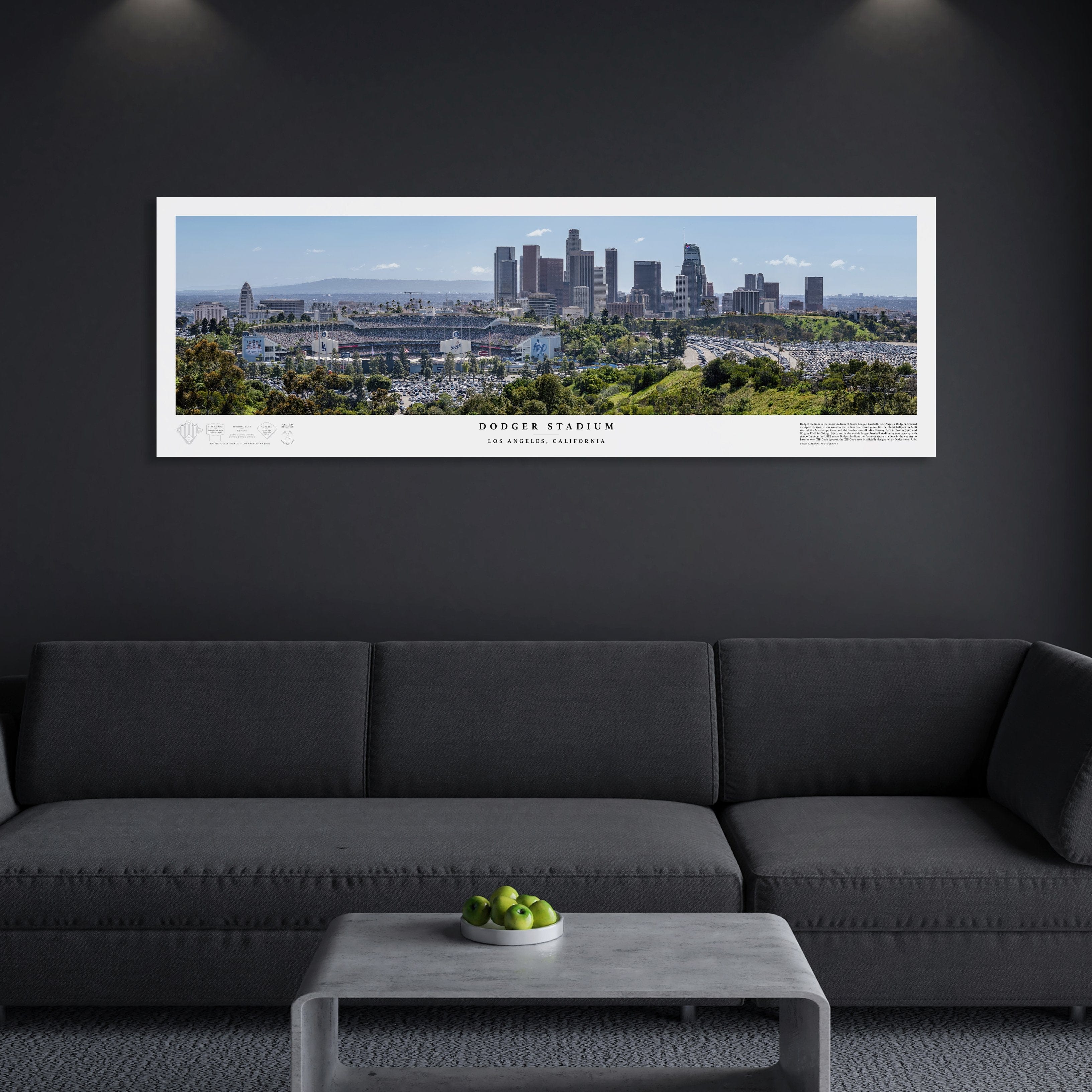 Dodger Stadium - Los Angeles Dodgers City Print