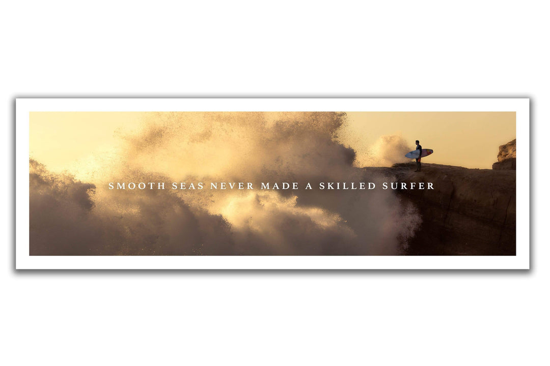 Chris Fabregas Photography Panoramic Poster Skilled Surfer Motivational Poster Wall Art print