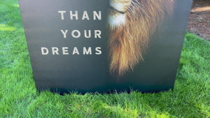 Lion Motivational Canvas - Never Let Fear Speak Louder Than Your Dreams